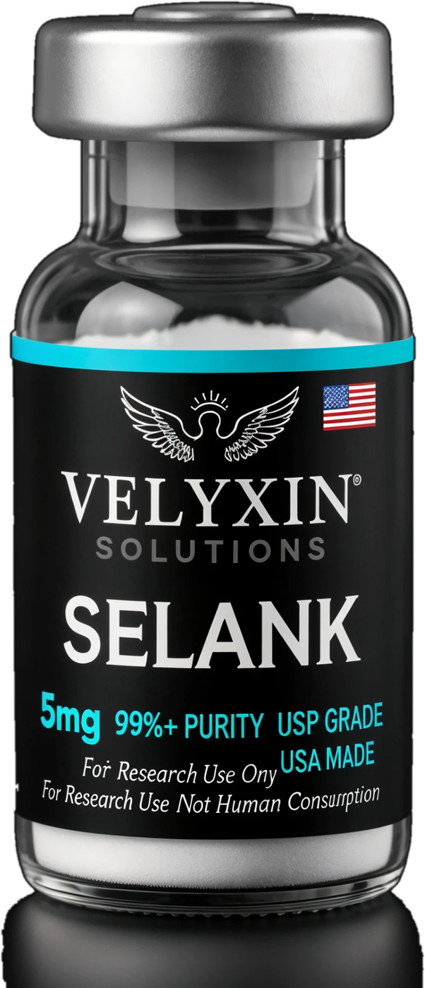 Selank research peptide vial — Neuropeptide Research